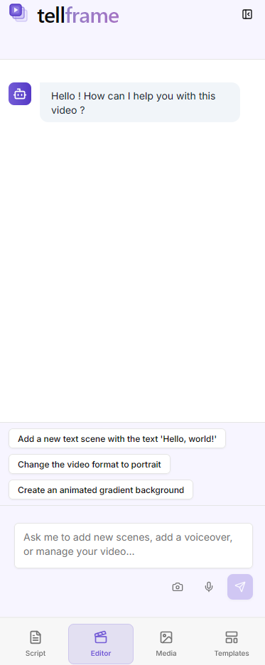 TellFrame Editor Chat